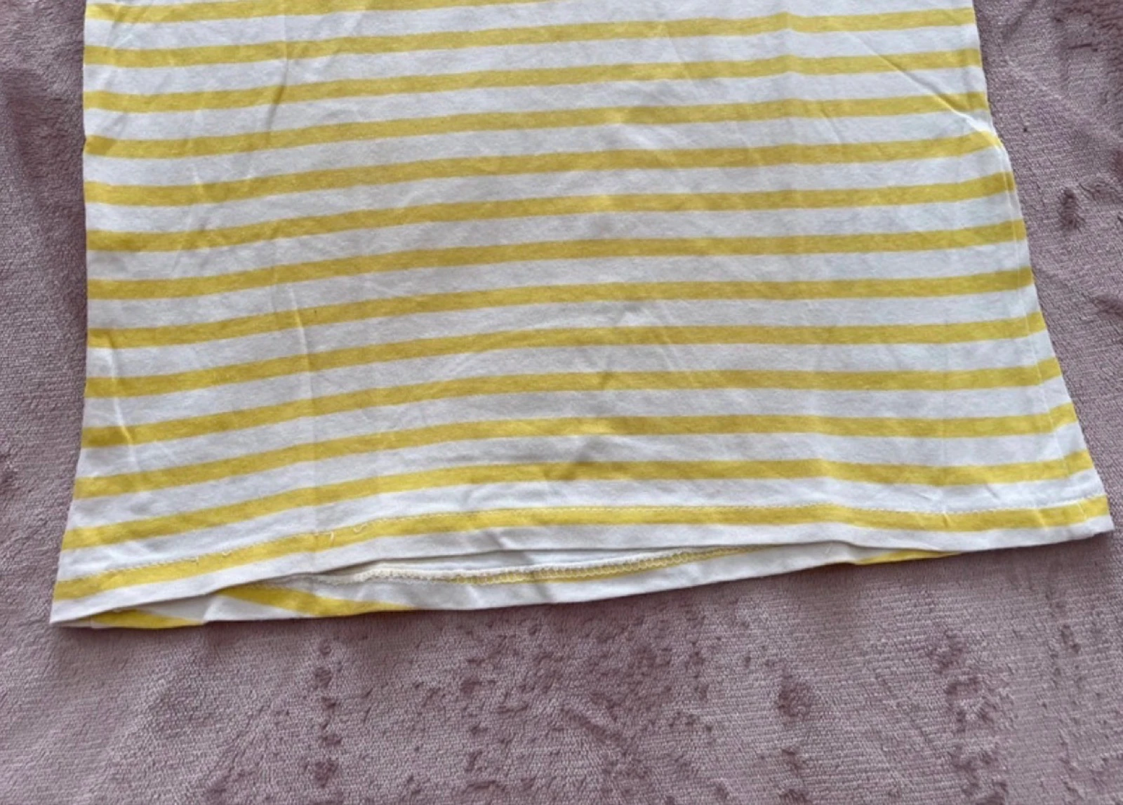 T-shirt MO Kids aux rayures jaunes et blanches – photo 4